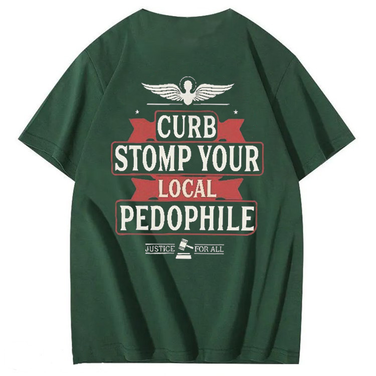 CURB STOMP YOUR LOCAL PEDO  JUSTICE  FOR ALL T-shirt