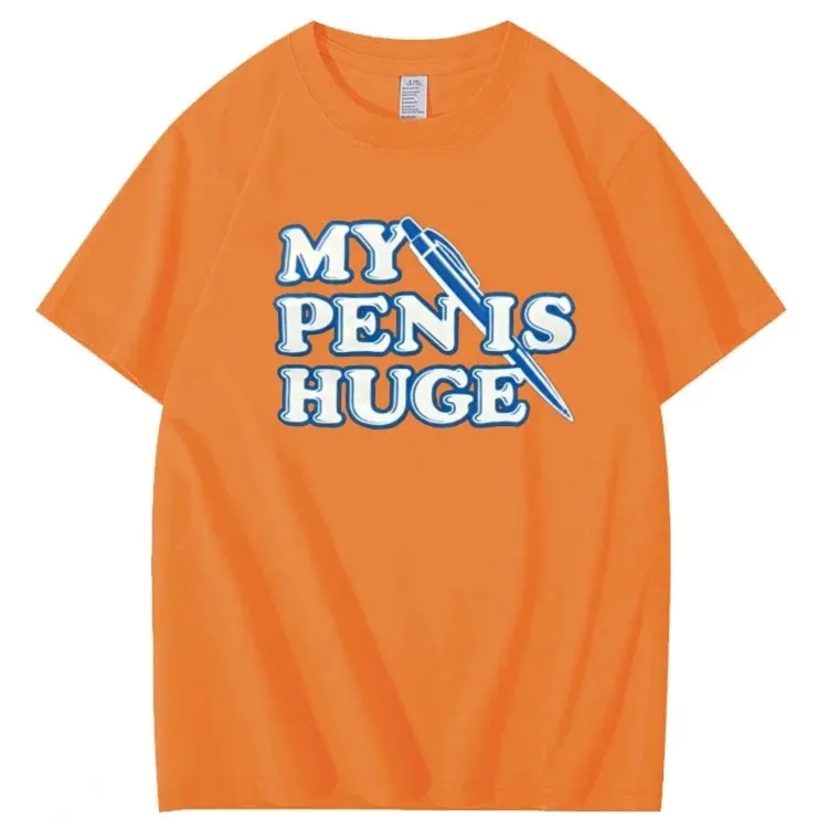 My Pen is Huge Pattern 100% Cotton T-Shirt