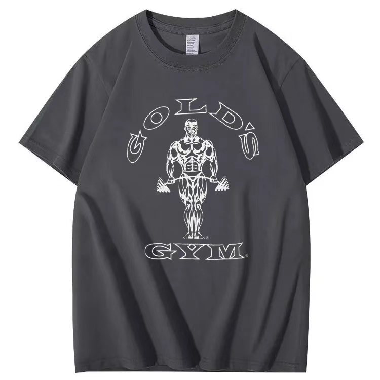 Muscle pattern short-sleeved T-shirt