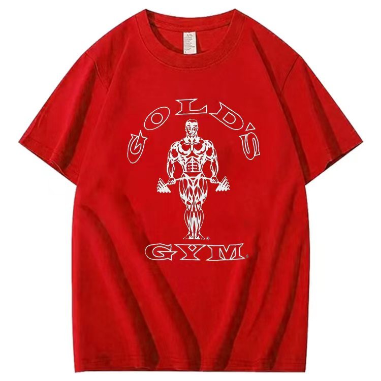 Muscle pattern short-sleeved T-shirt