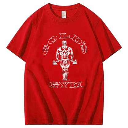 Muscle pattern short-sleeved T-shirt