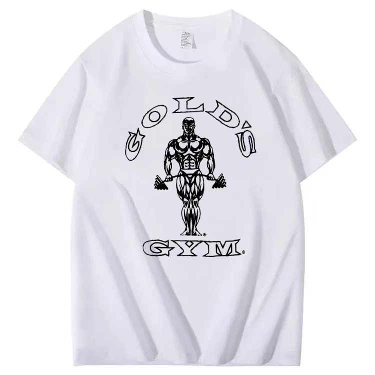 Muscle pattern short-sleeved T-shirt