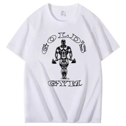 Muscle pattern short-sleeved T-shirt