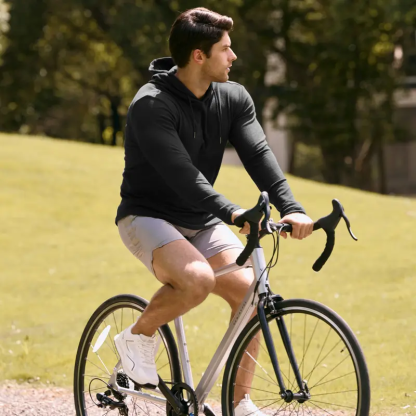 Men's fashionable hooded long-sleeved sports sweatshirt