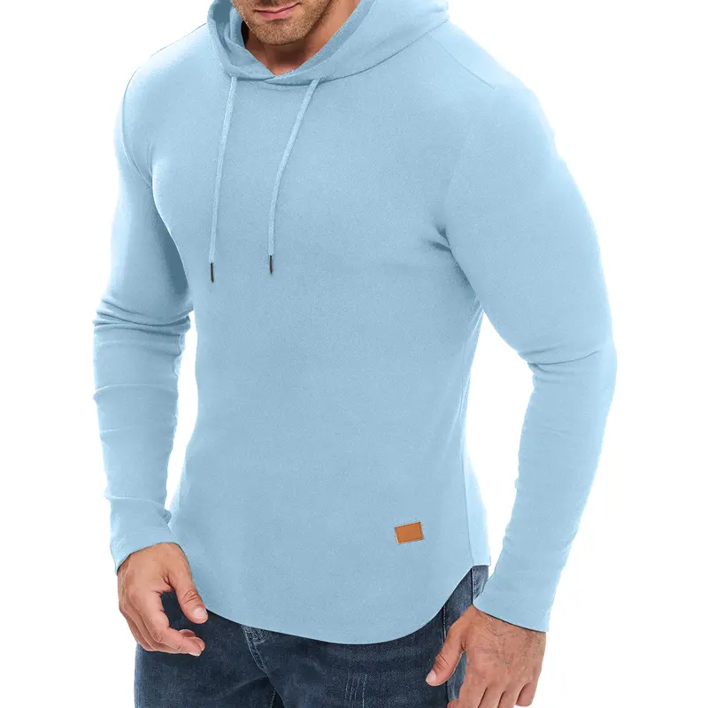 Men's fashionable hooded long-sleeved sports sweatshirt