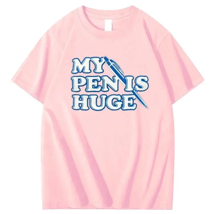 My Pen is Huge Pattern 100% Cotton T-Shirt