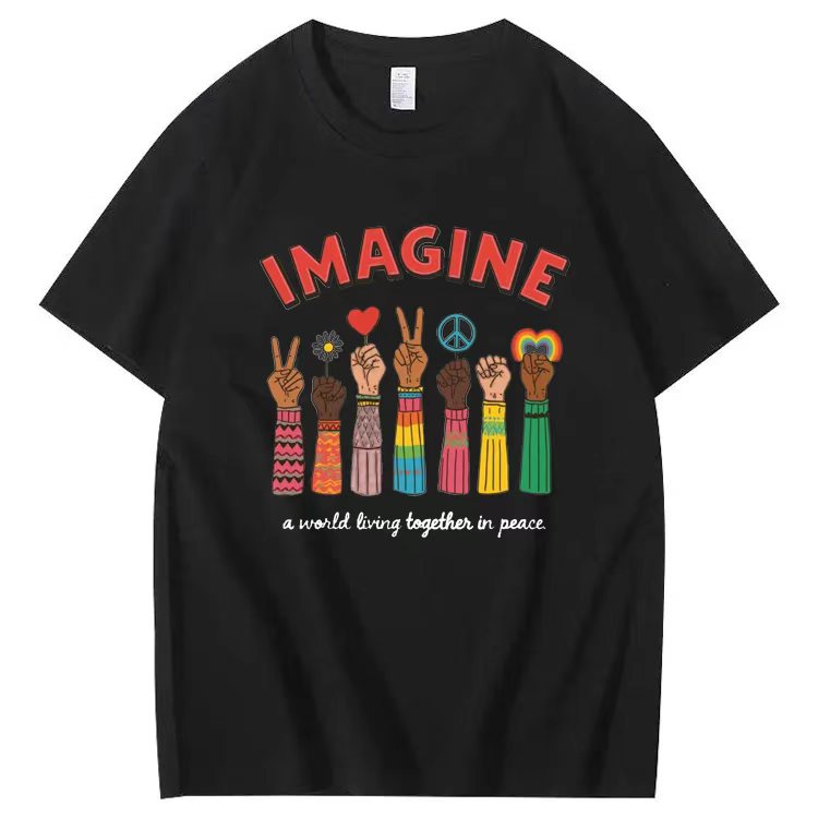 IMAGINE a world living together in peace.