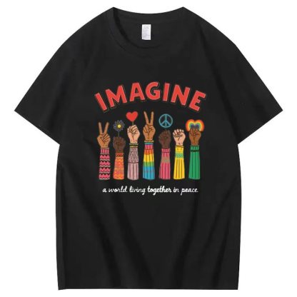 IMAGINE a world living together in peace.