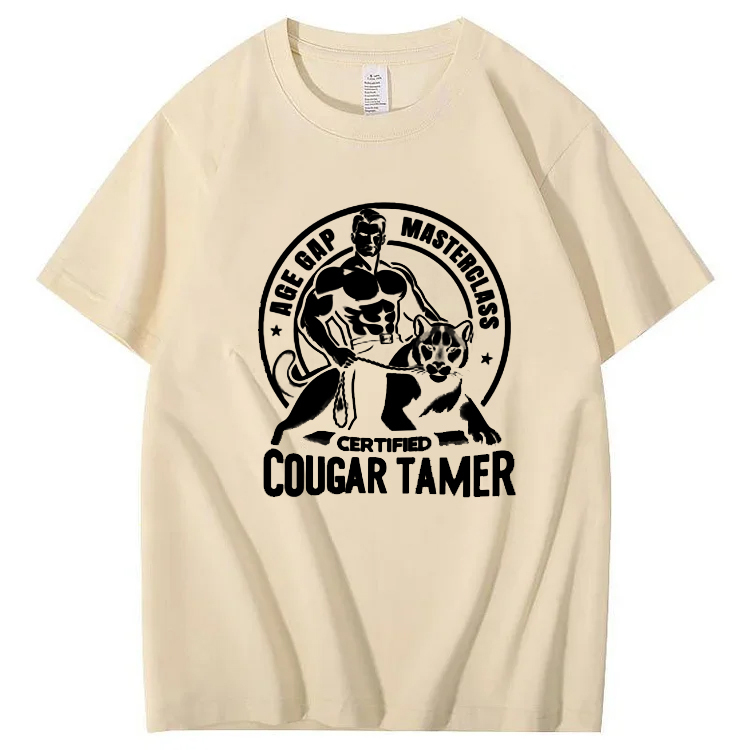 Funny Inappropriate Humor Certified Cougar Tamer Gag T-Shirt 