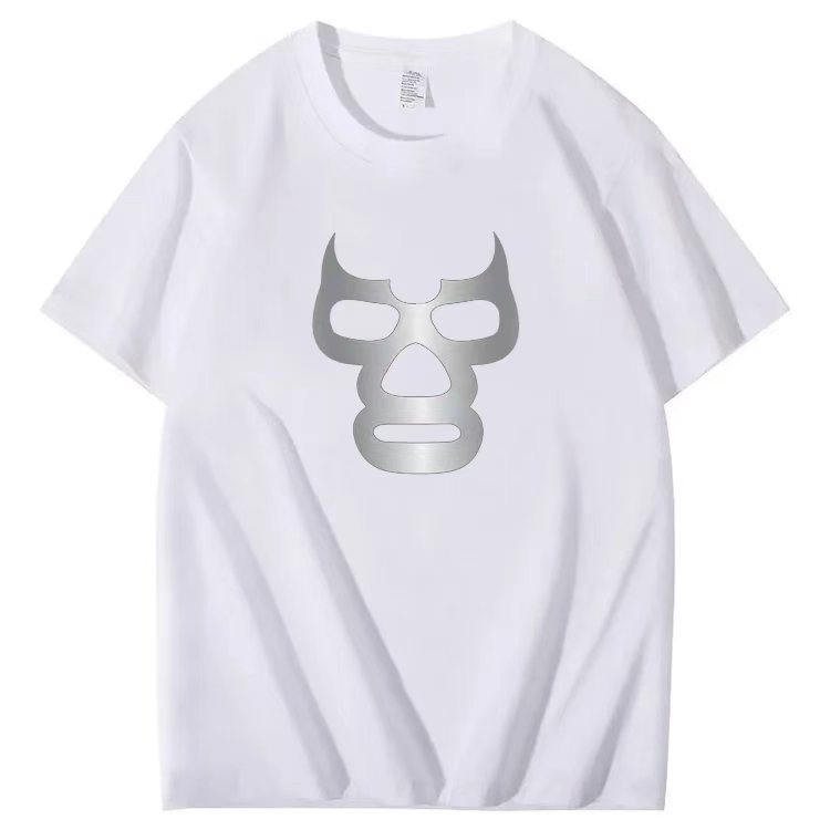 Mask-themed short-sleeved T-shirt