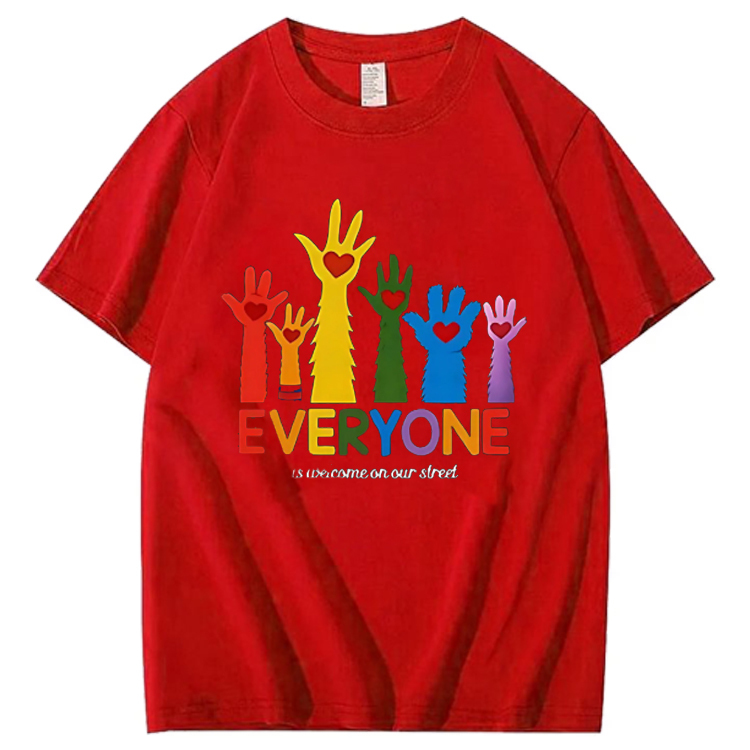 Everyone Is Welcome On Our Street T-shirt