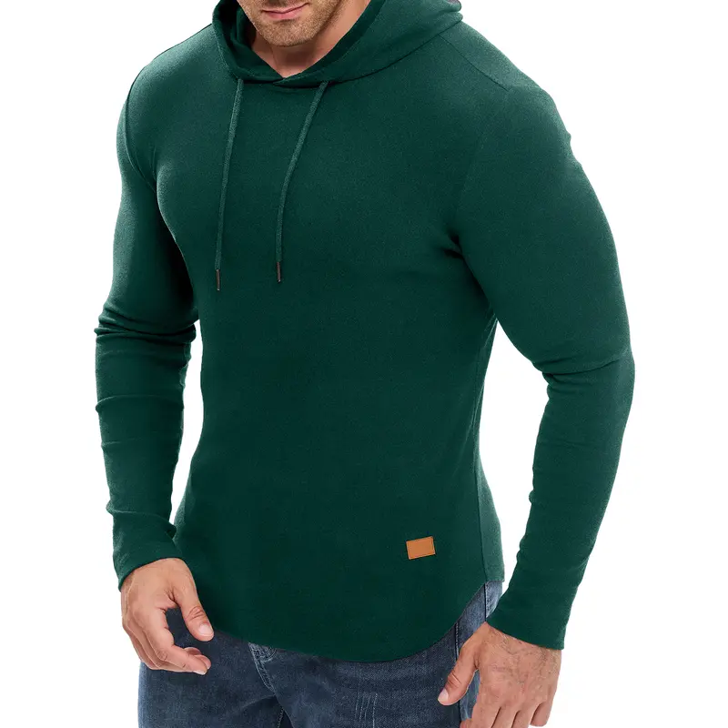 Men's fashionable hooded long-sleeved sports sweatshirt