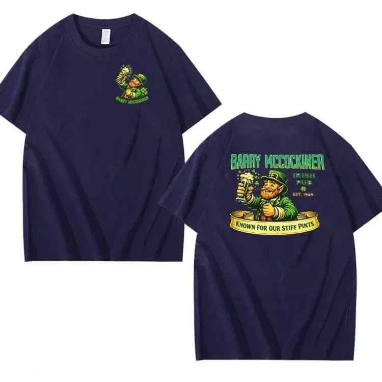 Saint Patrick's Day Barry McCockin Cider Pattern 100% Cotton T-Shirt