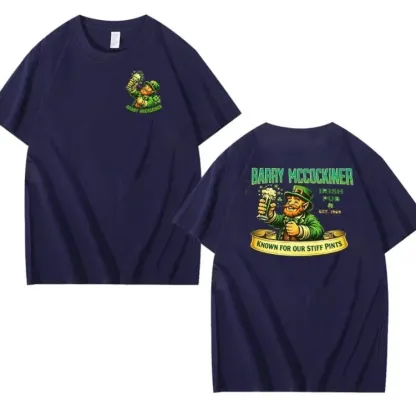 Saint Patrick's Day Barry McCockin Cider Pattern 100% Cotton T-Shirt