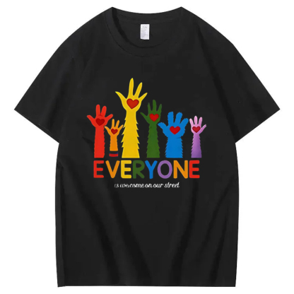 Everyone Is Welcome On Our Street T-shirt