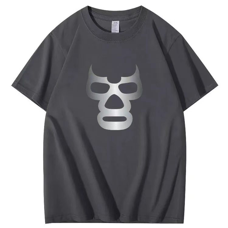 Mask-themed short-sleeved T-shirt