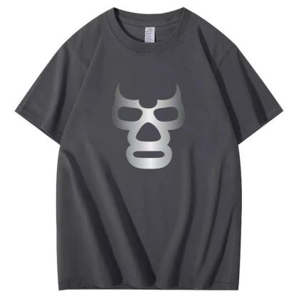 Mask-themed short-sleeved T-shirt