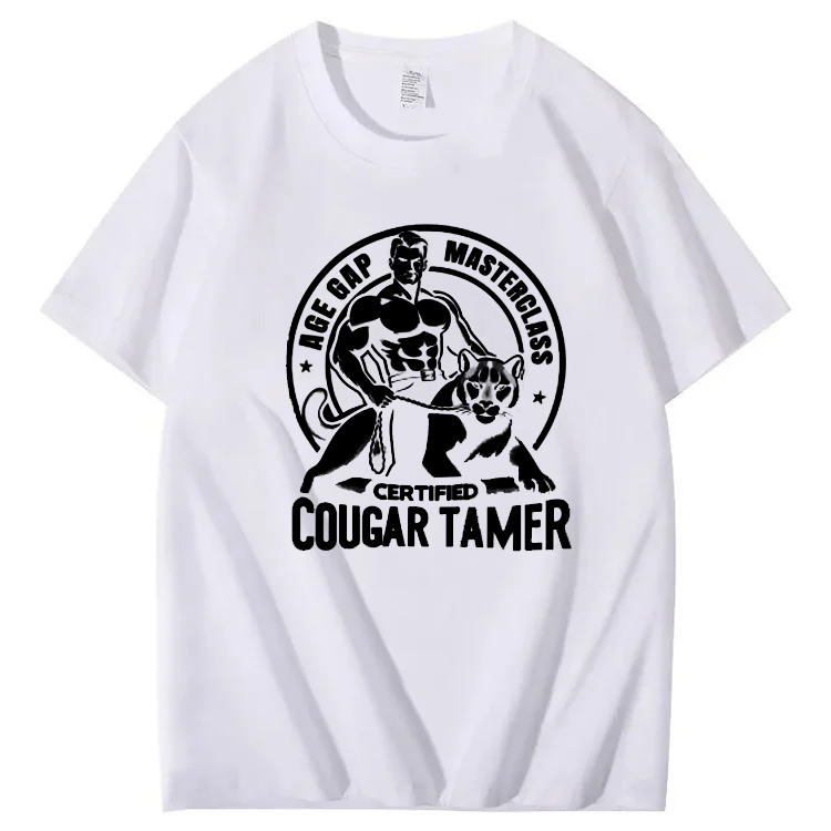 Funny Inappropriate Humor Certified Cougar Tamer Gag T-Shirt 