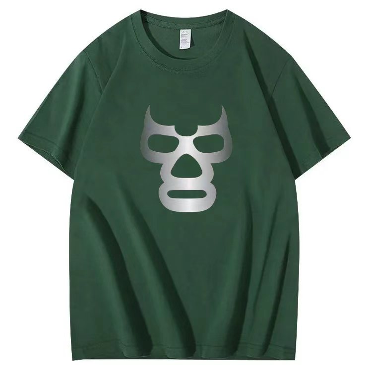 Mask-themed short-sleeved T-shirt