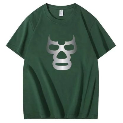 Mask-themed short-sleeved T-shirt