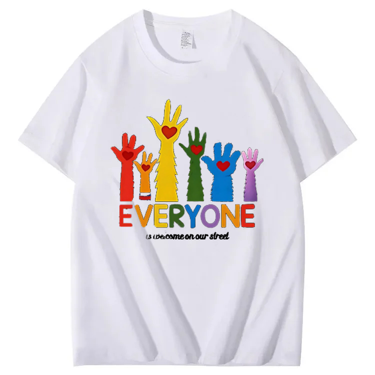 Everyone Is Welcome On Our Street T-shirt