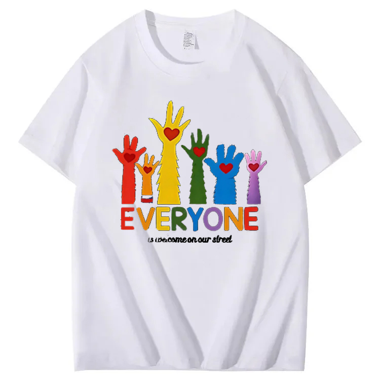 Everyone Is Welcome On Our Street T-shirt