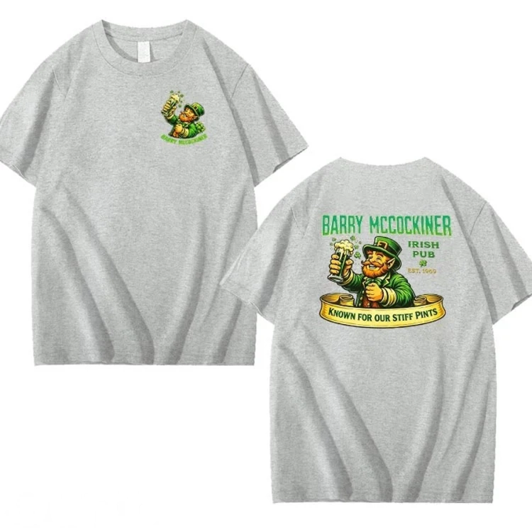 Saint Patrick's Day Barry McCockin Cider Pattern 100% Cotton T-Shirt