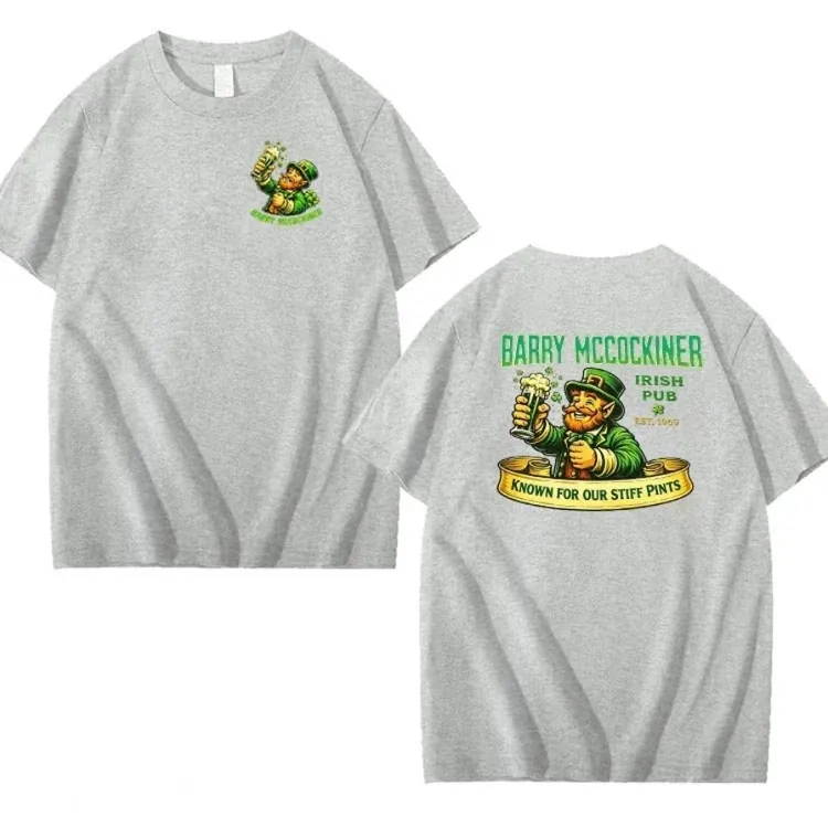 Saint Patrick's Day Barry McCockin Cider Pattern 100% Cotton T-Shirt
