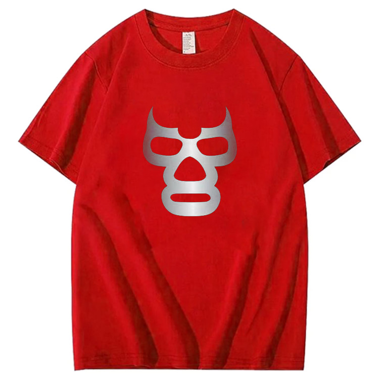 Mask-themed short-sleeved T-shirt