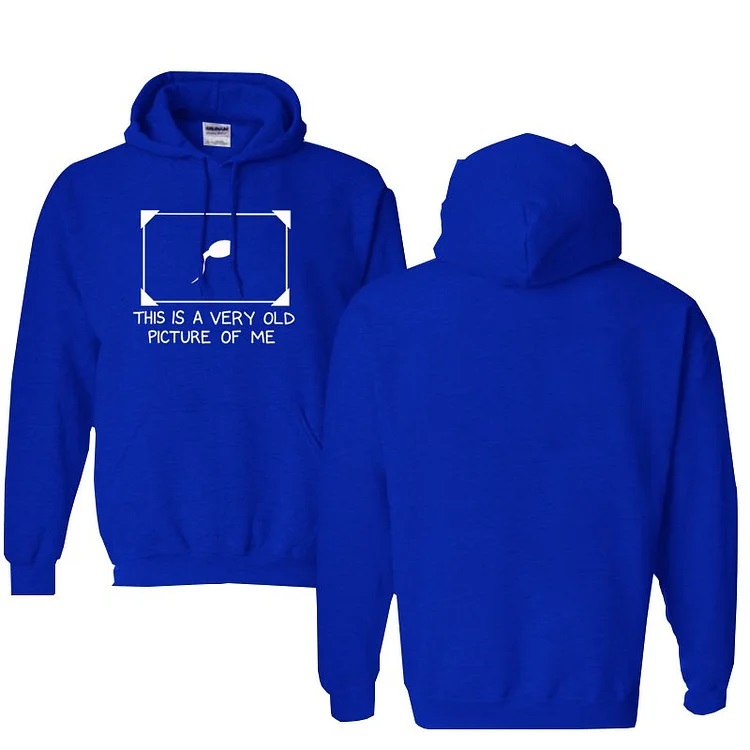 This is Very Old Picture Of Me Pattern 100% 300g Cotton Classic Hoodie