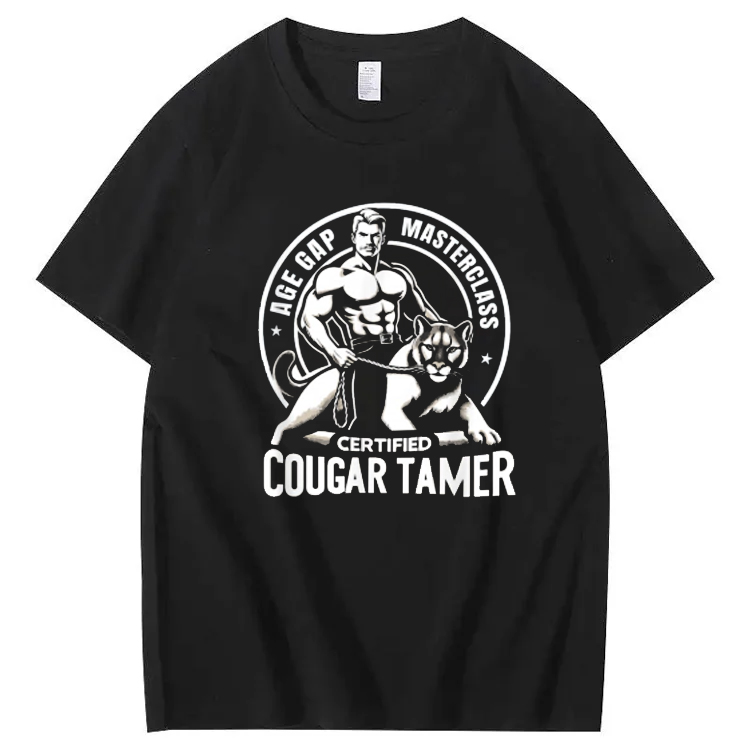 Funny Inappropriate Humor Certified Cougar Tamer Gag T-Shirt 