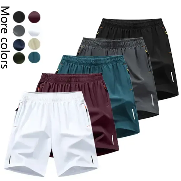 Men's 5-Pack Quick-Dry Athletic Shorts Fashionable Versatile Outdoor Casual Shorts