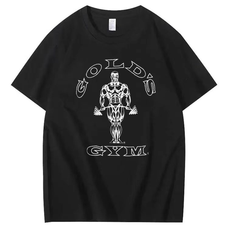 Muscle pattern short-sleeved T-shirt