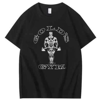 Muscle pattern short-sleeved T-shirt