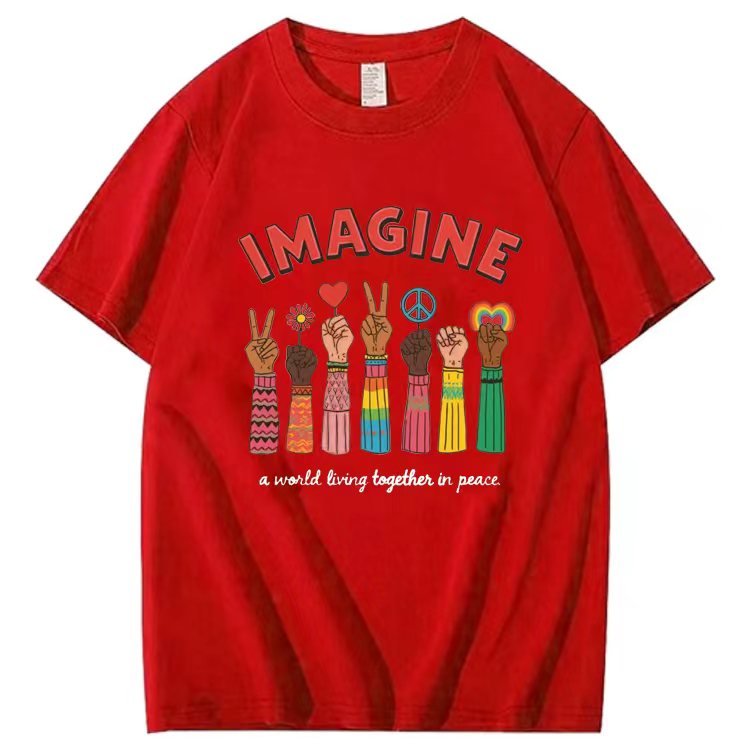 IMAGINE a world living together in peace.