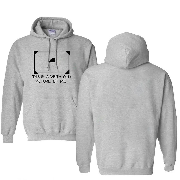 This is Very Old Picture Of Me Pattern 100% 300g Cotton Classic Hoodie