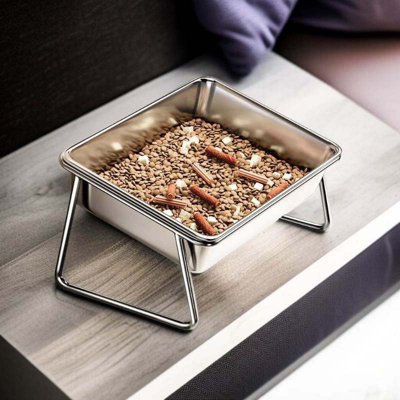 Stainless steel pet bowl