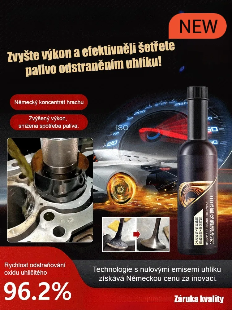 Nový upgrade UP! Ternární čištění a údržba uhlíkového depozitu dva v jednom! 1 láhev = čištění + údržba! Snížení opotřebení až o 80%! Prodlužuje životnost motoru o 20 let!