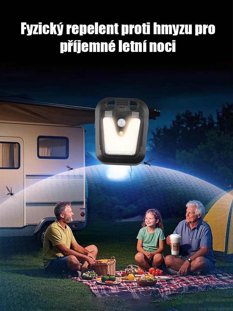 Inteligentní solární svítidlo s klipsem