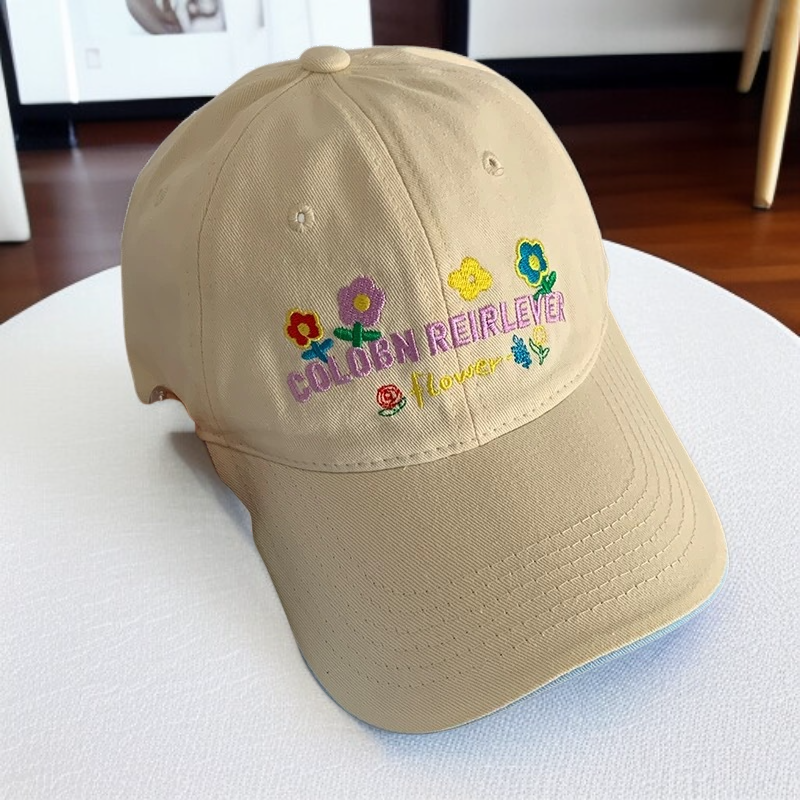 Žlutá baseballová čepice pro ženy, jaro a léto, roztomilá univerzální čepice