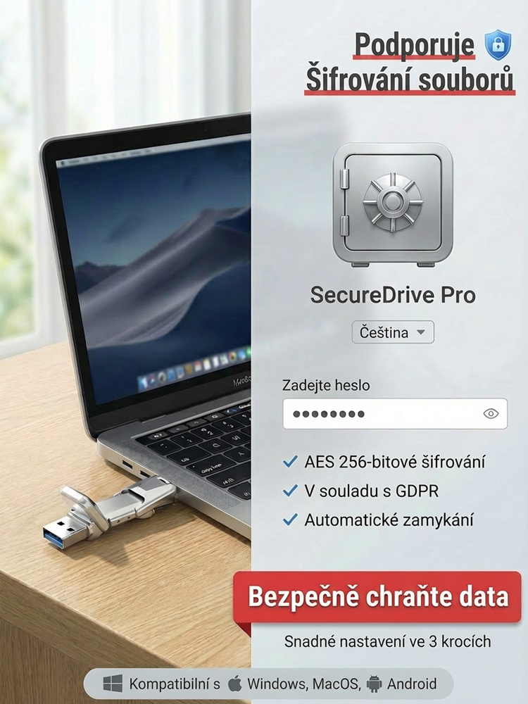 Revoluční 64TB přenosný SSD disk s duálním rozhraním (USB/Type-C)✨8s přenos 4K filmu  