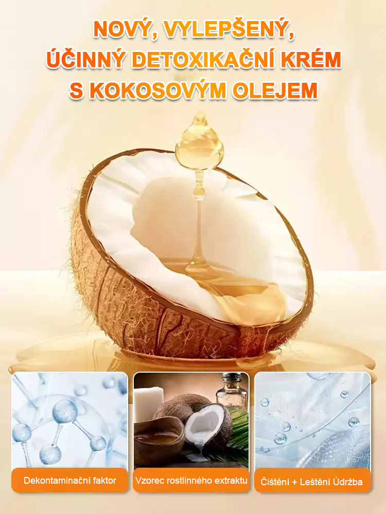 Kokosový olej silná čisticí pasta