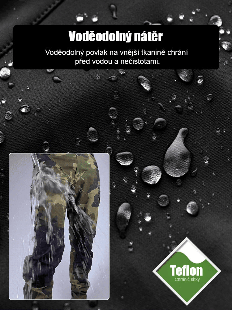 Pánské elastické voděodolné taktické kalhoty