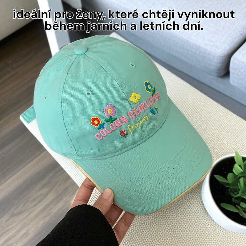 Žlutá baseballová čepice pro ženy, jaro a léto, roztomilá univerzální čepice