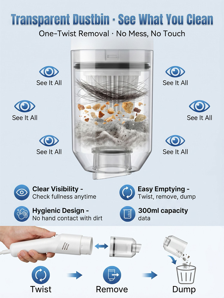 【Super Strong Suction】Smart Sensor Handheld Wireless Vacuum Cleaner