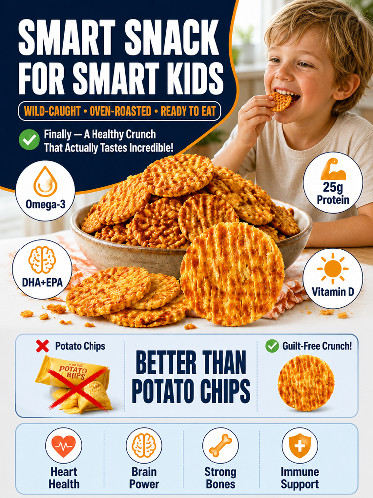 Introducing **Baked Cod Slices** — the light, golden-crispy, high-protein snack that actually keeps you full. 🐟✨    These aren’t ordinary fish snacks.   Every slice of **Baked Cod Slices** is carefully baked for the perfect crispy crunch, with clean savo
