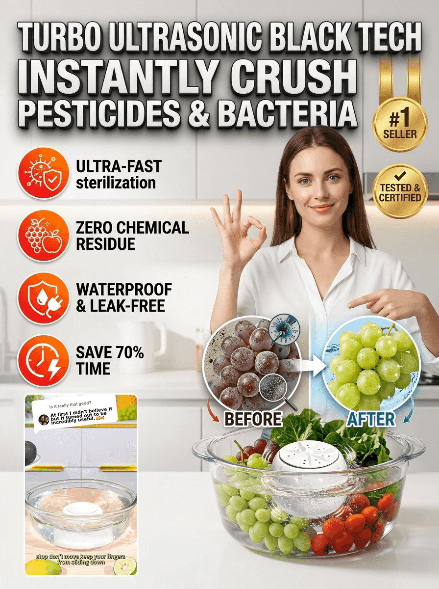 Ultrasonic Fruit and Vegetable Washer
