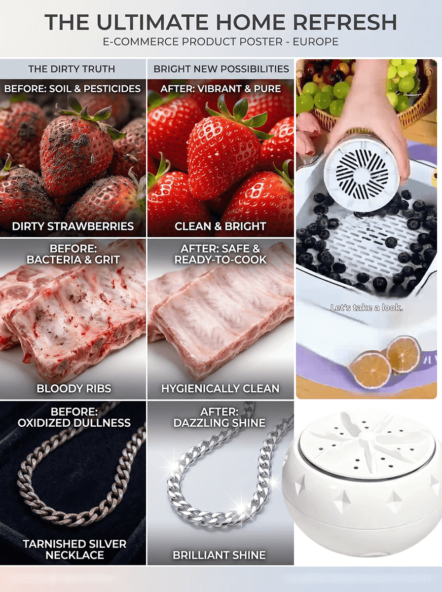 Ultrasonic Fruit and Vegetable Washer