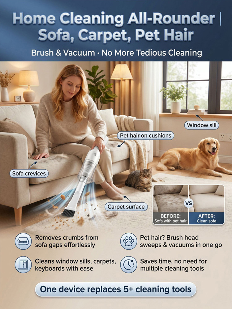 【Super Strong Suction】Smart Sensor Handheld Wireless Vacuum Cleaner