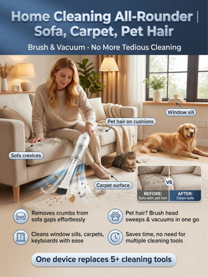 【Super Strong Suction】Smart Sensor Handheld Wireless Vacuum Cleaner